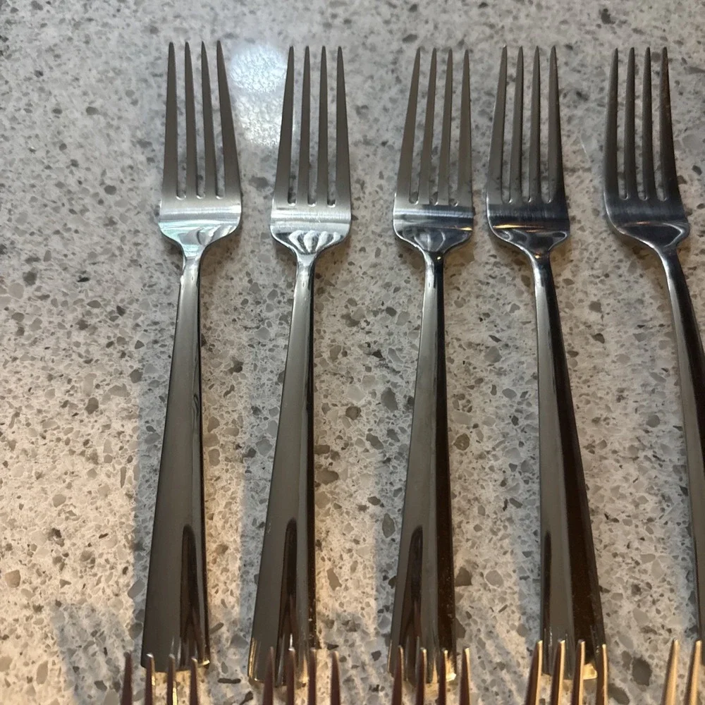 Oneida ANDERSON/DOWNING Stainless Steel 6 Dinner Forks & 6 Salad Forks